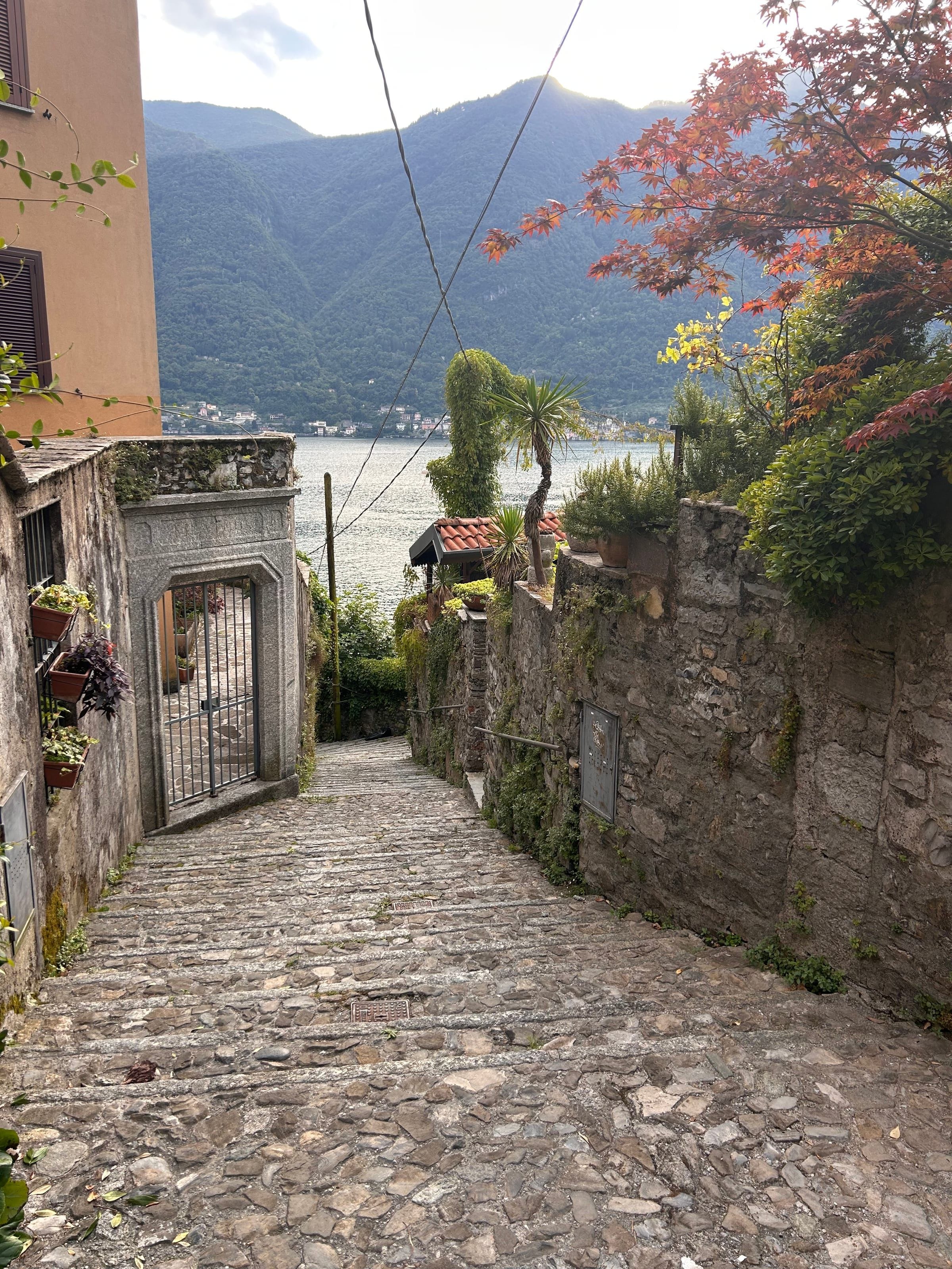 Street in Nesso by Lake Como